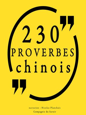 cover image of 230 Proverbes Chinois